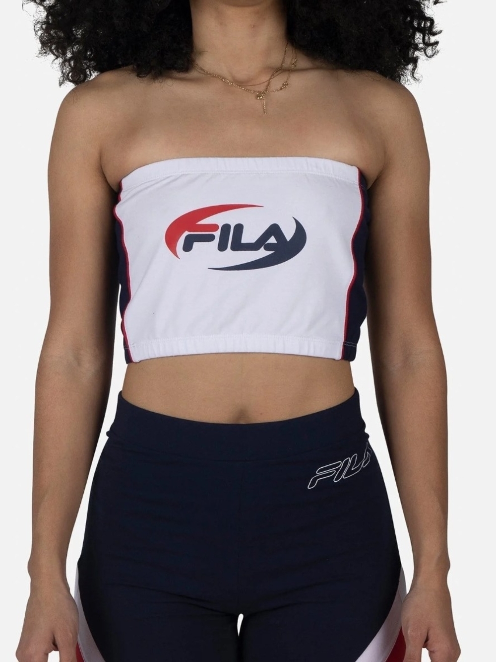 Fila Women’s White Top with Logo Neck Tag